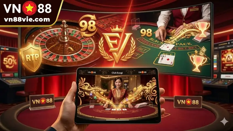 Club Evolution VN88 - Trải Nghiệm Sảnh Live VIP Đỉnh Cao Live Casino Evolution VN88 trải nghiệm đa thiết bị mượt mà