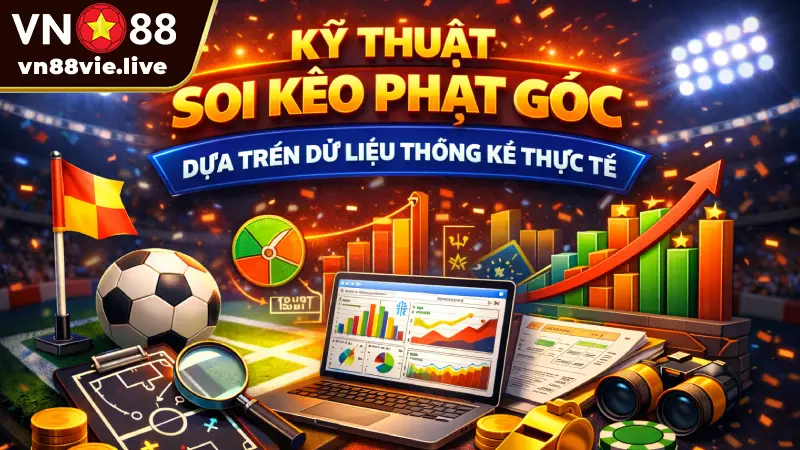 Kèo Phạt Góc VN88 - Cách bắt rung bách phát bách trúng Kỹ thuật soi kèo phạt góc dựa trên dữ liệu thống kê thực tế
