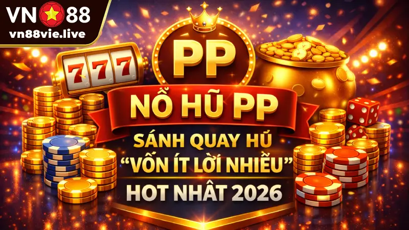 Nổ Hũ PP VN88 - Đẳng Cấp Slot Game Pragmatic Play 2026 Nổ hũ PP - Sảnh quay hũ "vốn ít lời nhiều" hot nhất 2026