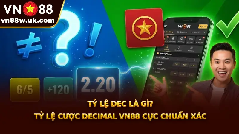 Tỷ Lệ Dec Là Gì? Tỷ Lệ Cược Decimal VN88 Cực Chuẩn Xác Tỷ Lệ Dec Là Gì? Tỷ Lệ Cược Decimal VN88 Cực Chuẩn Xác