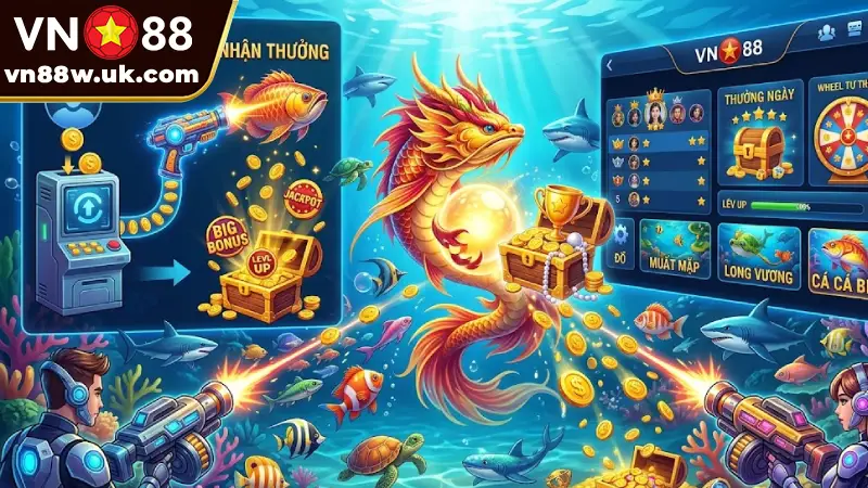 Bắn Cá Long Vương VN88 | Tìm Hiểu Thuật Toán & Mẹo Chốt Lãi Bắn Cá Long Vương Là Gì? Cơ Chế Vận Hành Tại Sảnh VN88