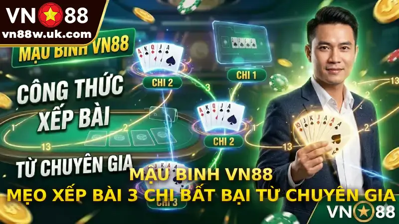 Mậu Binh VN88 | Mẹo Xếp Bài 3 Chi Bất Bại Từ Chuyên Gia Mậu Binh VN88 | Mẹo Xếp Bài 3 Chi Bất Bại Từ Chuyên Gia