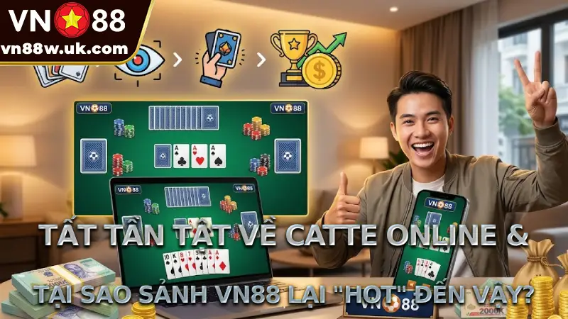 Catte Online VN88 - 4 Mẹo Chơi Độc Quyền Kiếm Tiền Cực Dễ Tất tần tật về Catte online & Tại sao sảnh VN88 lại "hot" đến vậy?