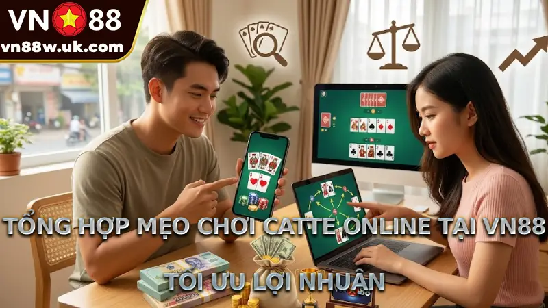 Catte Online VN88 - 4 Mẹo Chơi Độc Quyền Kiếm Tiền Cực Dễ Tổng hợp mẹo chơi Catte online tại VN88 tối ưu lợi nhuận